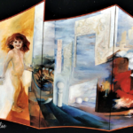 Peinture à l'huile sur toile tendue sur des châssis en formes 210 x 130
