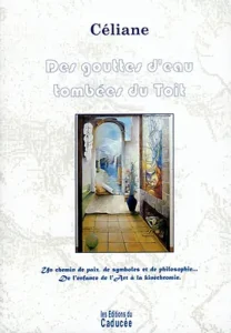 Des gouttes d'eau tombées du toit